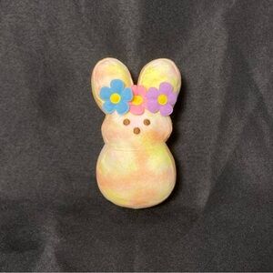 ⭐️ 2022 Peeps Yellow Bunny 6” Inch Plush With Flower Crown